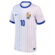 Franța Kylian Mbappe #10 Tricou Fotbal Replică European 2024 Barbati Deplasare